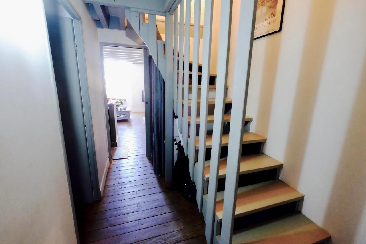 Superbe T3 Duplex Parking Prive Gratuit Sur Place Bordeaux Exterior foto